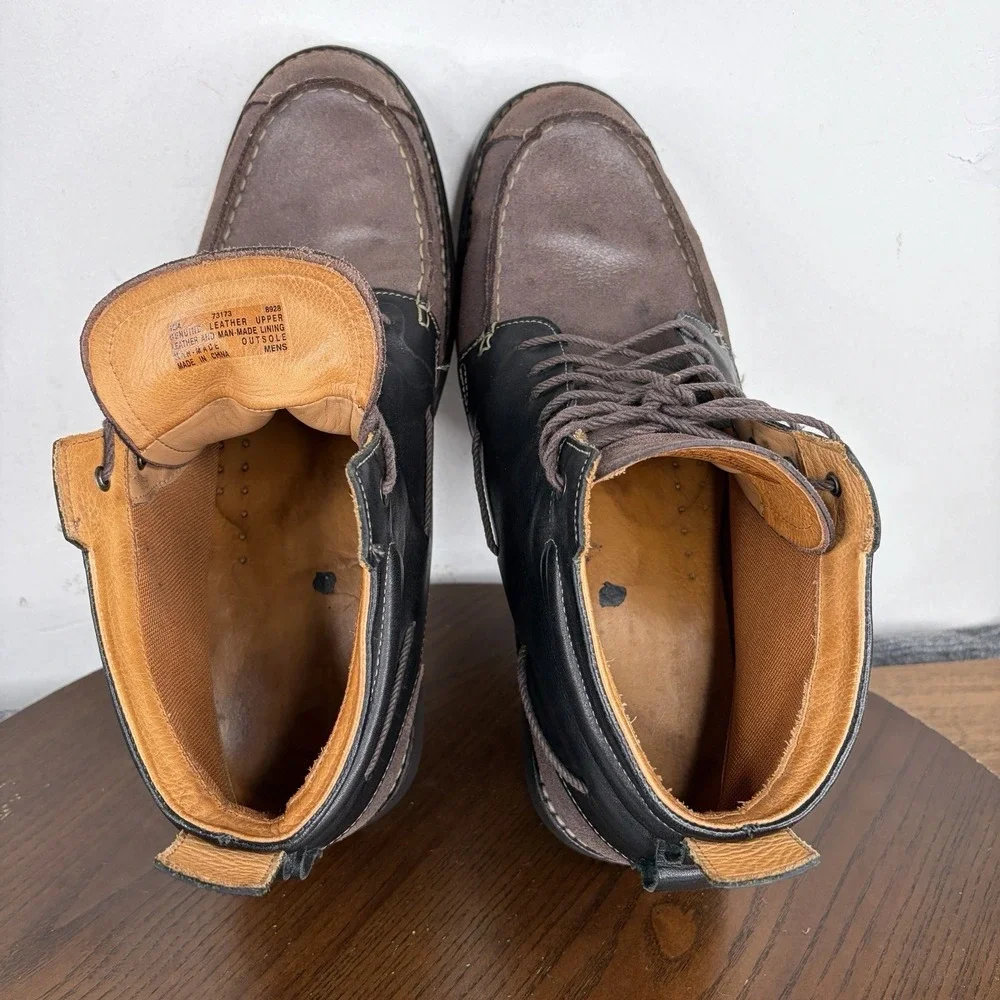 Timberland Boots Men's 12M Brown Leather Chukka Earthkeepers City Moc Toe 73173